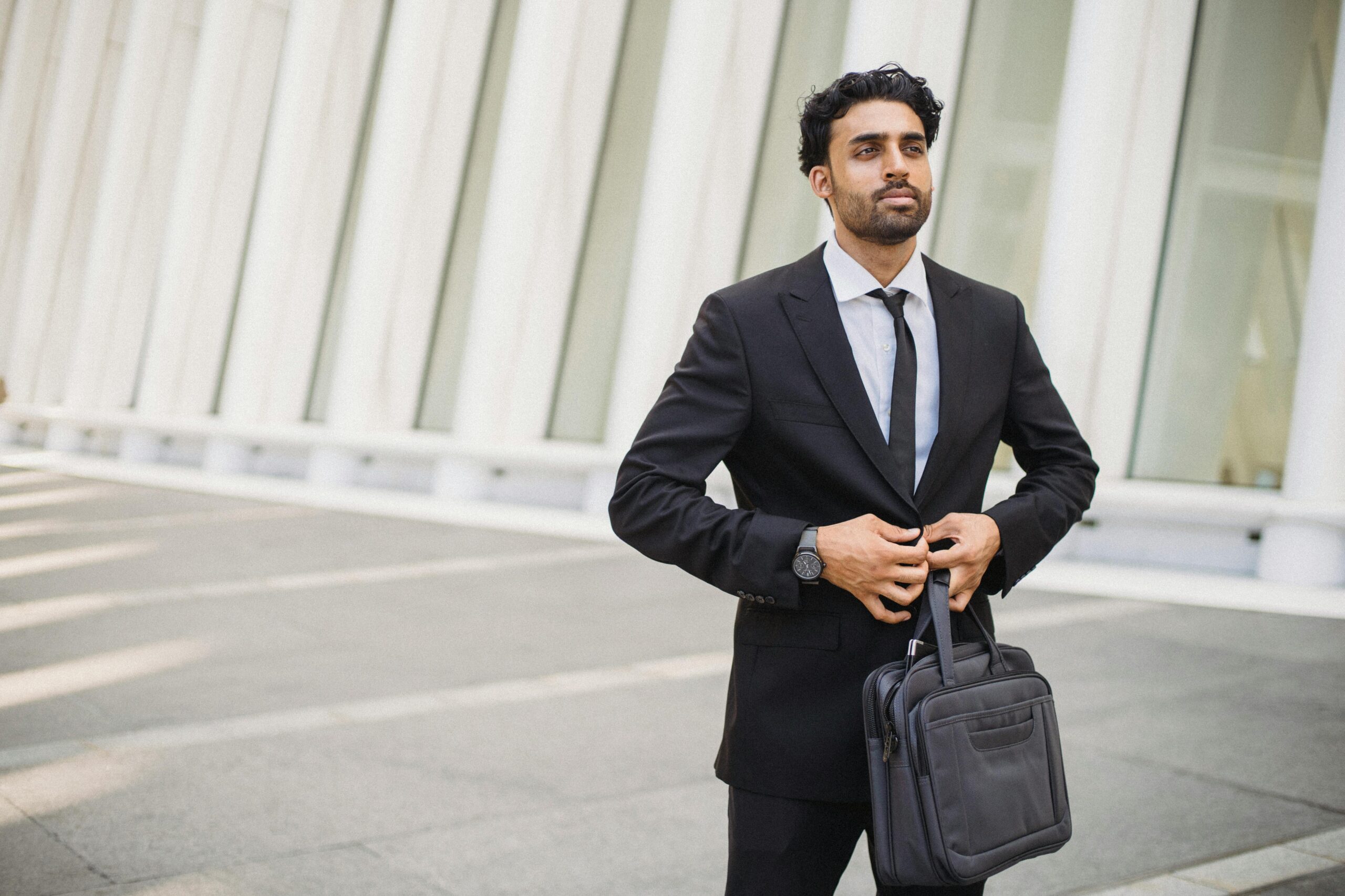 young man getting a sales job